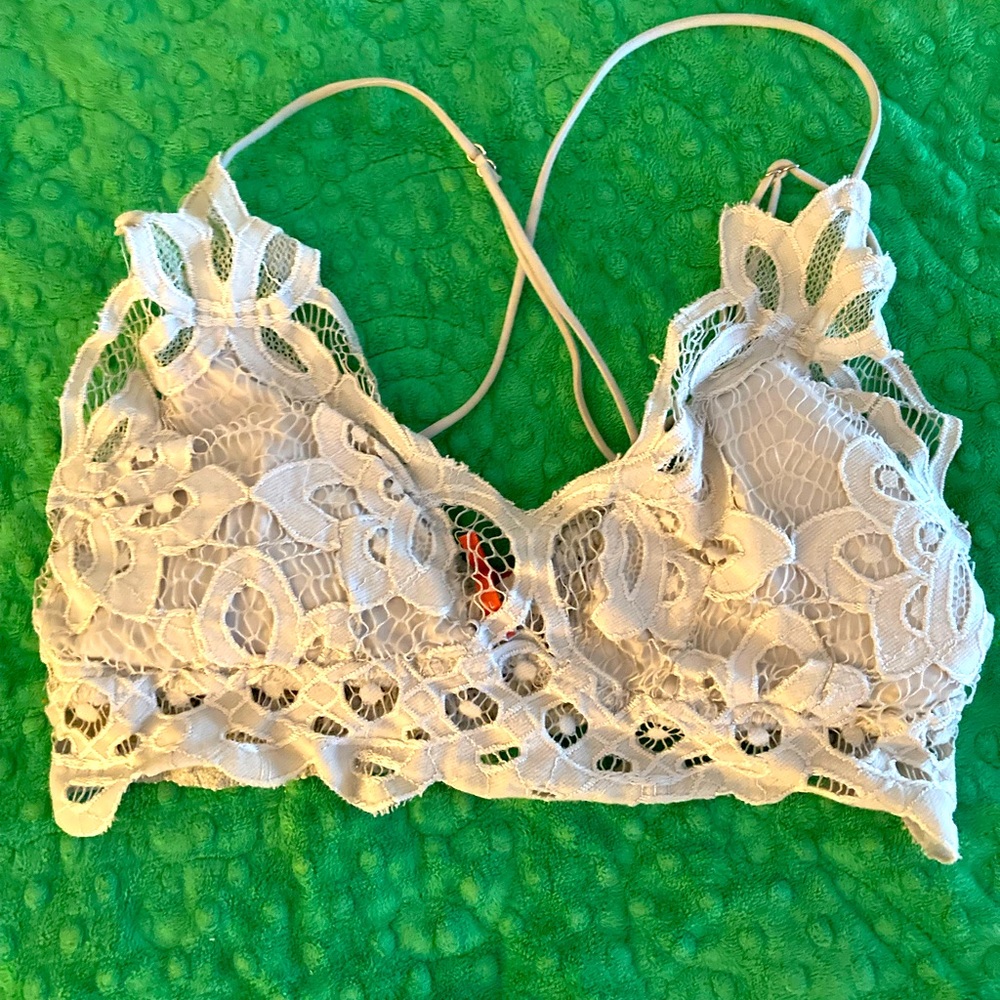 Off white bra top